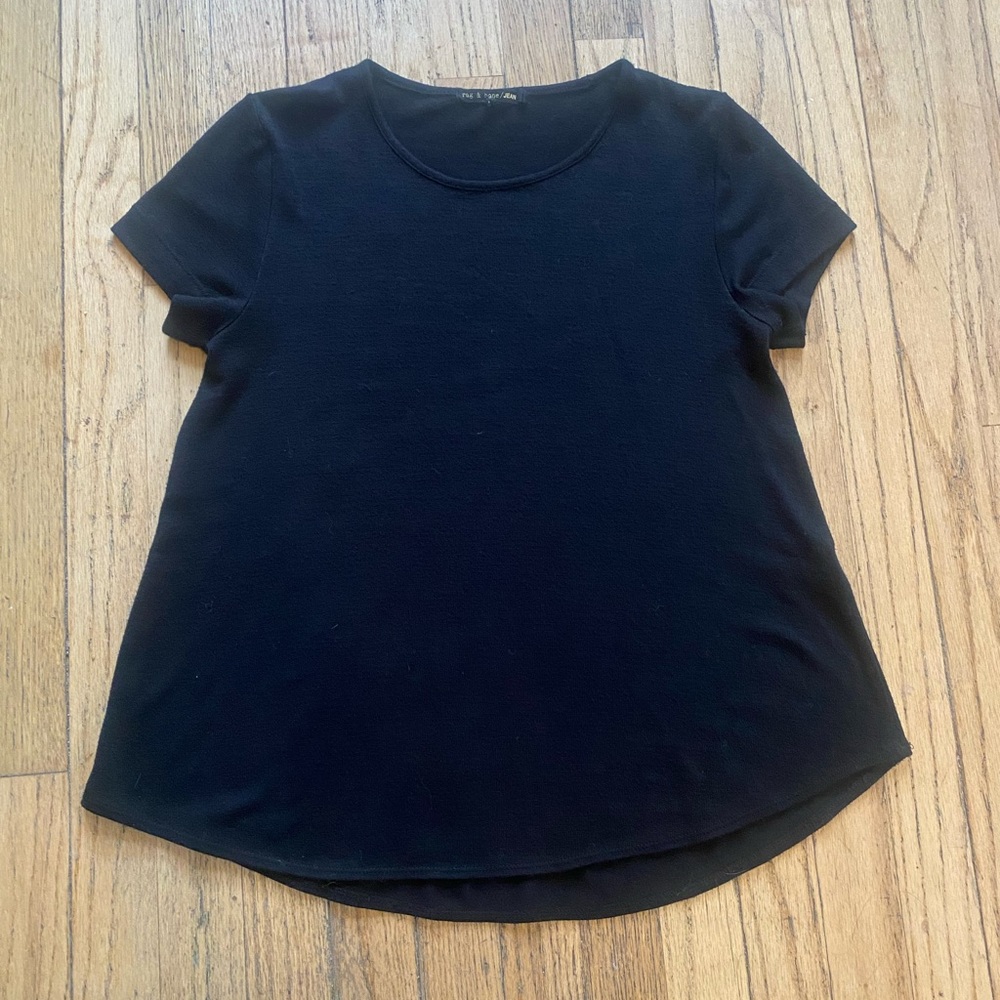 Rag & bone swing black tshirt S
